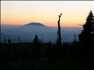 On the way to Mt Adams, sunset view of Mt St Helens